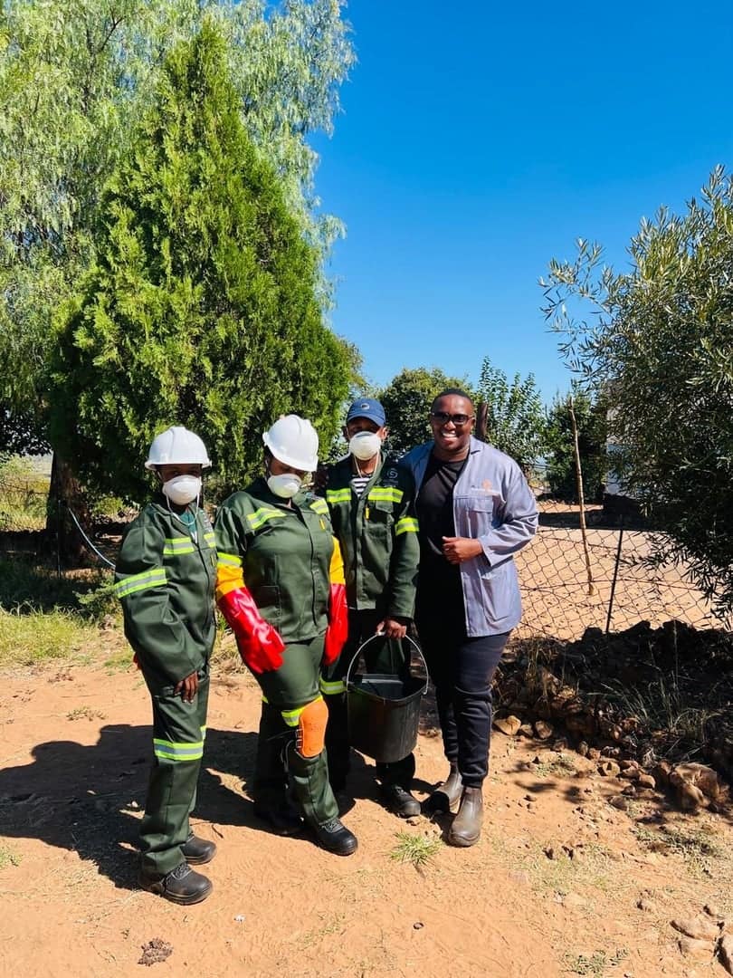 Volunteers working together on a community initiative